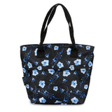 J World New York Women's Sunrise Rolling Backpack Travel Tote, Night Bloom, One Size