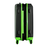 Olympia Apache 3pc Hardcase Spinner Set, Black/Lime