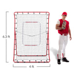 Rukket Pitch Back Baseball/Softball Rebounder PRO | Pitching and Throwing Practice Partner | Adjustable Angle Pitchback Trainer