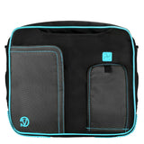 VanGoddy Pindar Messenger Carrying Bag for HP Pro Tablet 610 G1 10.1 inch, HP Pro Slate 10 EE G1 10.1 inch, HP Pro Tablet 10 EE G1 10.1 inch Tablets (Aqua)