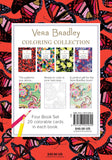Vera Bradley Coloring Collection (Design Originals) 4 Book Set with Slipcase includes Beautiful, Bold, Bright, & Strong: 80 Authentic Designs on High-Quality Cardstock That Won't Bleed Through