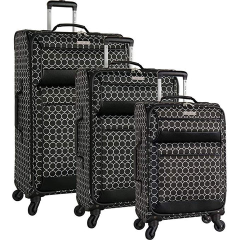 Ninewest Corra 3 Piece Luggage Set, Navy/Grey