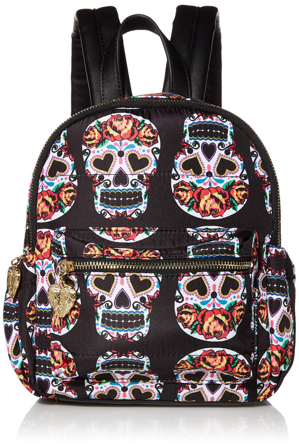 Betsey Johnson Head Case Nylon Backpack, Black