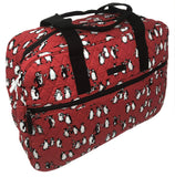 Vera Bradley Medium Traveler Bag in Playful Penguins Blue (Playful Penguins Red)