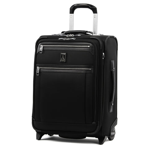 Travelpro Luggage Platinum Elite 20" Carry-on Intl Expandable Rollaboard w/USB Port, Shadow Black