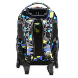 J World New York Sunrise Rolling Backpack, Cubes