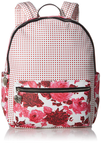 Betsey Johnson Large PVC Floral Backpack, Pink