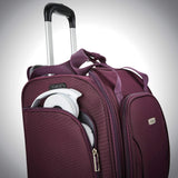 Samsonite Underseat Spinner with USB Port Carry-On Luggage, Purple, One Size