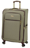 London Fog Softside 28" Spinner, Tan Square Jacquard