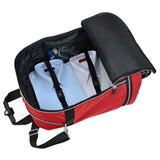 Biaggi Zipsak Micro Fold Spinner Carry-On Suitcase - 22-Inch Luggage - As Seen on Shark Tank - Red