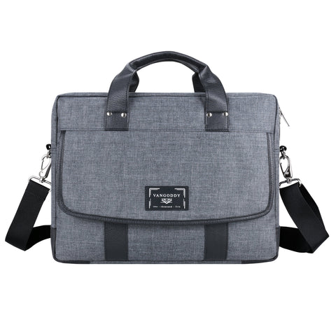 Vangoddy Chrono Series Grey Messenger Tote Bag for 17.3" Tablet Laptop Notebook Chromebook Macbook Ultrabook