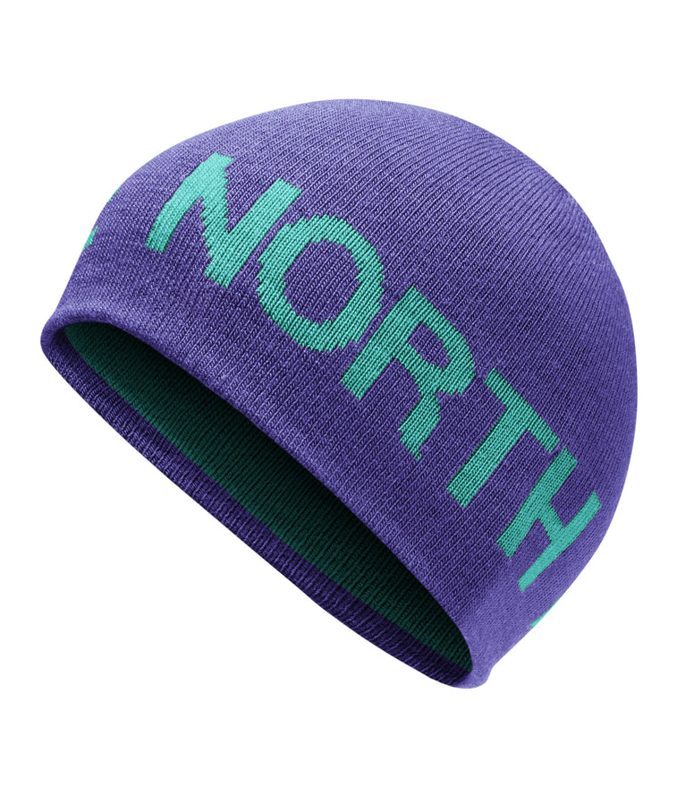 The North Face Reversible TNF Banner Beanie - Deep Blue & Porcelain Green - OS
