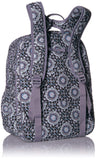 Vera Bradley Iconic XL Campus Backpack, Signature Cotton, Charcoal Medall