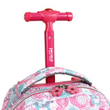 J World New York Lollipop Kids' Rolling Backpack with Lunch Bag, Blue Raspberry, One Size