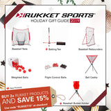 Rukket Pitch Back Baseball/Softball Rebounder PRO | Pitching and Throwing Practice Partner | Adjustable Angle Pitchback Trainer
