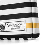 Vangoddy Hogan 15.6 inch Laptop Tablet Sleeve Black White Accent Stripe Pattern