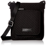 Vera Bradley Microfiber RFID Mini Hipster, Classic Black