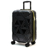 Badgley Mischka Contour Hard Expandable Spinner Carry-on Suitcase (Black)