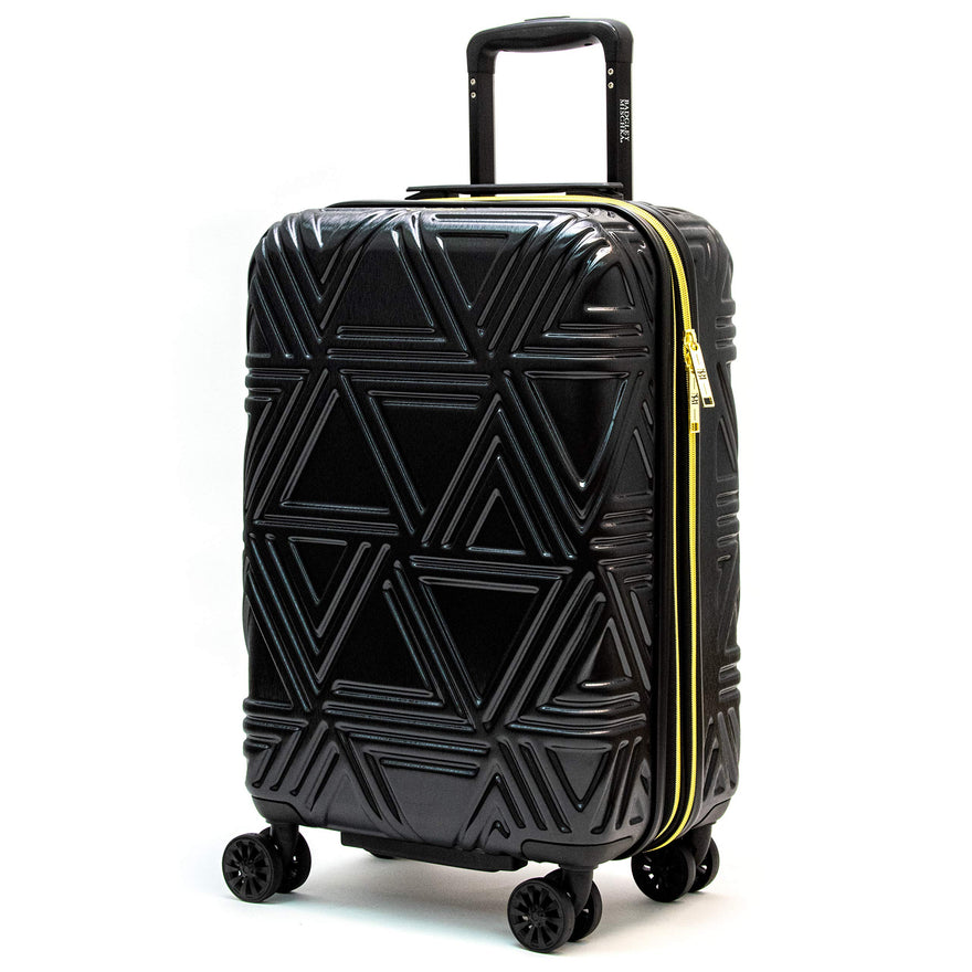 Badgley Mischka Contour Hard Expandable Spinner Carry-on Suitcase (Black)
