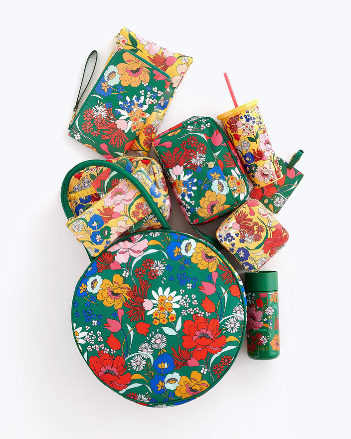 Ban.do Women's Getaway Travel Wallet Wristlet, Passport & Card/ID Holder with Removable Wrist Strap, Superbloom
