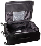 Samsonite SoLyte DLX Softside Luggage, Midnight Black, Checked-Medium