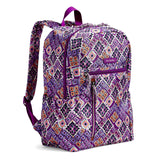 Vera Bradley Lighten Up Study Hall Backpack, Polyester, dream diamonds
