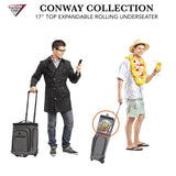 Travelers Club Luggage 17" Top Expandable Underseater W/Side USB Port Connector, Dark Gray Suitcase, Carry