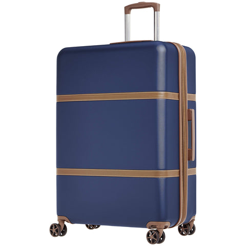 AmazonBasics Vienna Expandable Luggage Spinner Suitcase - 28 Inch, Blue