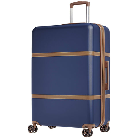 AmazonBasics Vienna Expandable Luggage Spinner Suitcase - 28 Inch, Blue