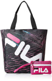 Fila Women's Margaret Tote Travel, Stripes Static Pink, One Size
