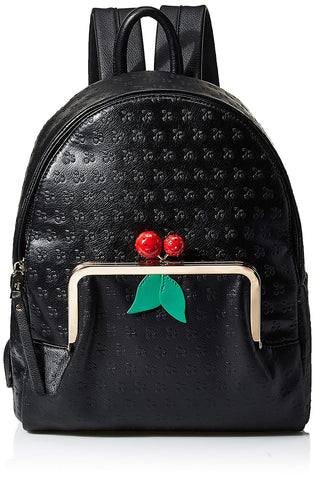 Betsey Johnson Cherry Mio Large Backpack, Black