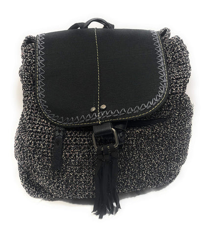 Avalon Convertible Crochet Backpack Blue