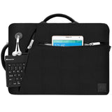 VanGoddy Slate Black Convertible Laptop Bag with USB Hub and Mouse for Razer Blade Stealth 13