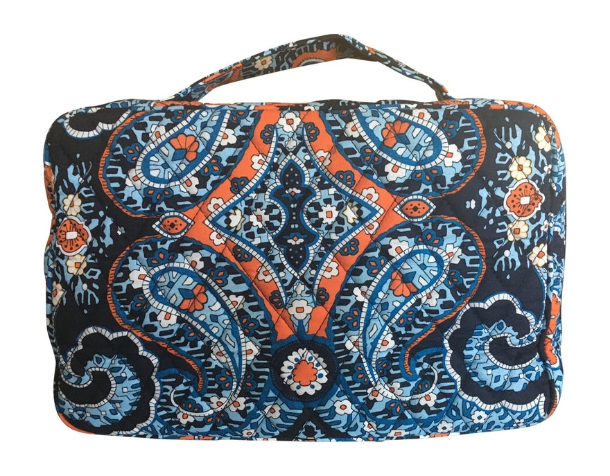 Vera Bradley Blush & Brush Makeup Case (Marrakesh with solid blue lining)