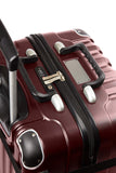 Bundle - 2 items: VinGardeValise 12 Bottle Wine Travel Suitcase with Personalizable nameplate, FlyWithWine Digital Luggage Scale - Burgundy