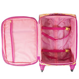 Macbeth Collection Women's Chevron 21 inch Spinner Luggage, Purple