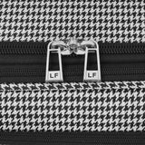 London Fog Cambridge II 44" Wheeled Garment Bag, Black White Houndstooth