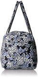 Vera Bradley Women's Signature Cotton Large Travel Duffel Travel Bag, Snow Lotus, One Size