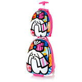 Britto for Kids Pink Dog Luggage and Backpack Set