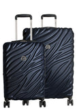Delsey Paris Alexis 2-PC Set | Carry-On & 25-Inch Expandable Trolley (Navy Blue)