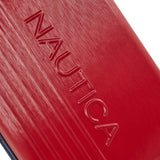 Nautica Ahoy Hardside Expandable 4-Wheeled Luggage-24 Inch Checked Size, Red/Navy