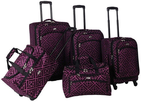 American Flyer Astor 5-Piece Spinner Luggage Set, One Size