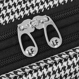 London Fog Softside 28" Spinner, Black White Houndstooth