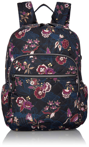 Vera Bradley Iconic Campus Backpack, Performance Twill, Garden Dream