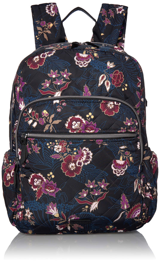 Vera Bradley Iconic Campus Backpack, Performance Twill, Garden Dream