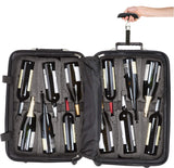 Bundle - 2 items: VinGardeValise 12 Bottle Wine Travel Suitcase with Personalizable nameplate, FlyWithWine Digital Luggage Scale - Burgundy