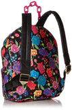 Betsey Johnson Nylon Large Backpack, Black Floral