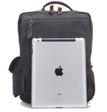 Berchirly Vintage Small College Shoulder Backpack Laptop Bag Multi-functinal Travel Outdoor Camping Rucksack