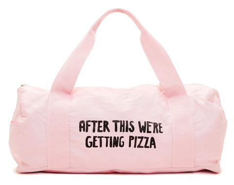 ban.do Work It Out After This We're Getting Pizza Gym Bag