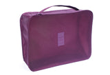 6 sets travel Organizers Packing Cubes Luggage Organizers Compression Pouches(Wine red)